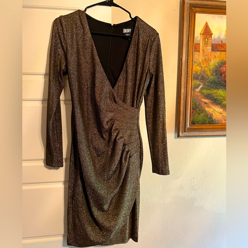 DKNY Golden Dress